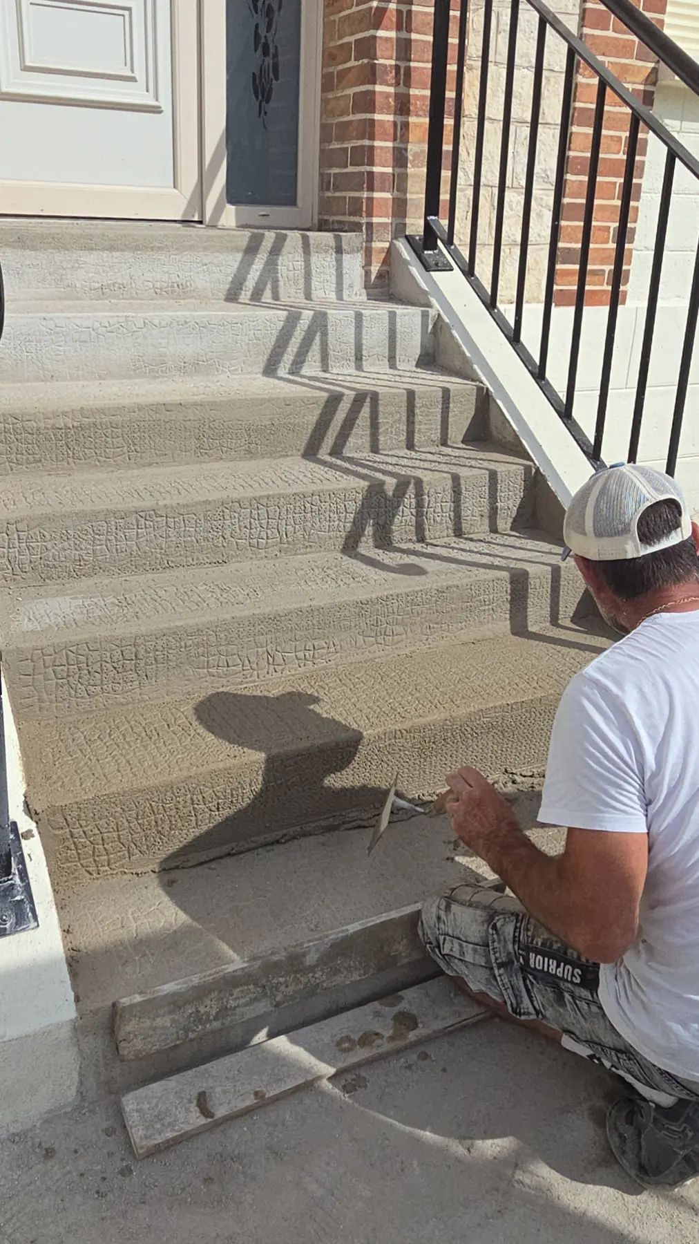 Rénovation d’un escalier extérieur, réalisation DCP Constructions à Sens et dans l’Yonne