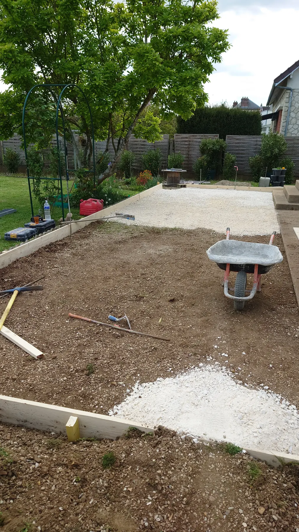 Préparation avant réalisation d’une dalle, réalisation DCP Constructions à Sens et dans l’Yonne