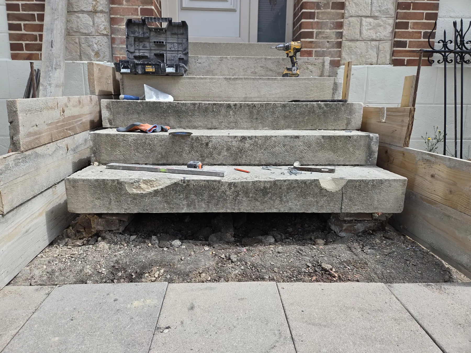Création d’un escalier béton, réalisation DCP Constructions à Sens et dans l’Yonne
