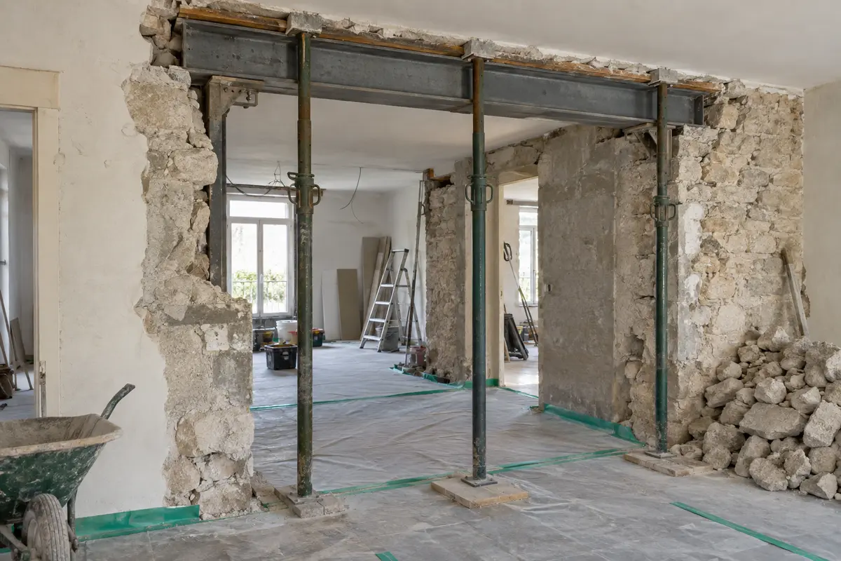 Illustration de travaux de démolition maîtrisée