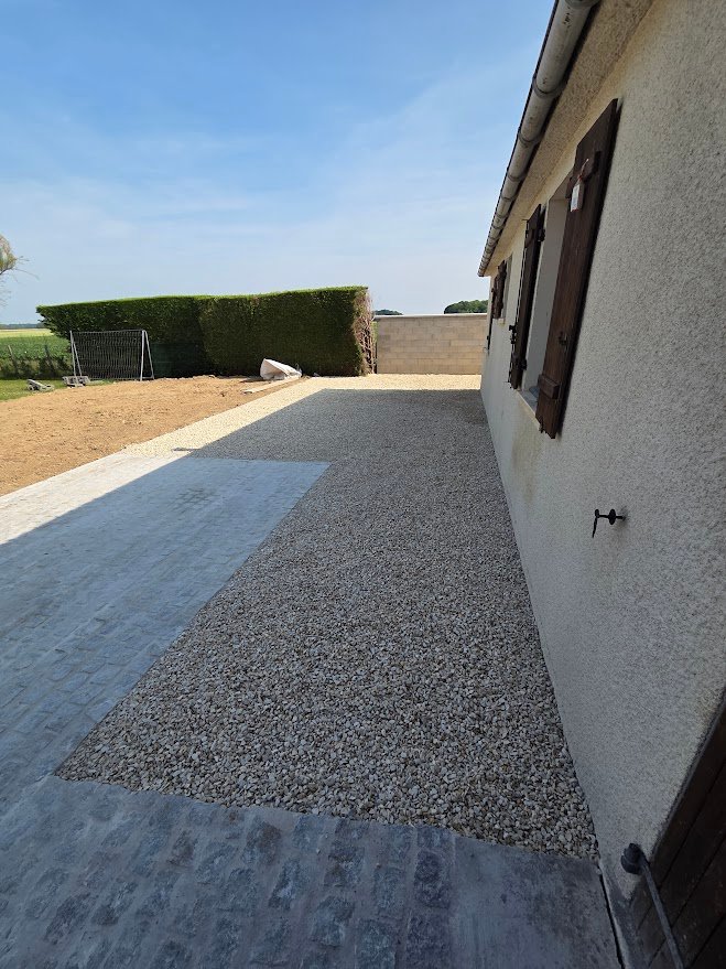 Grande terrasse béton